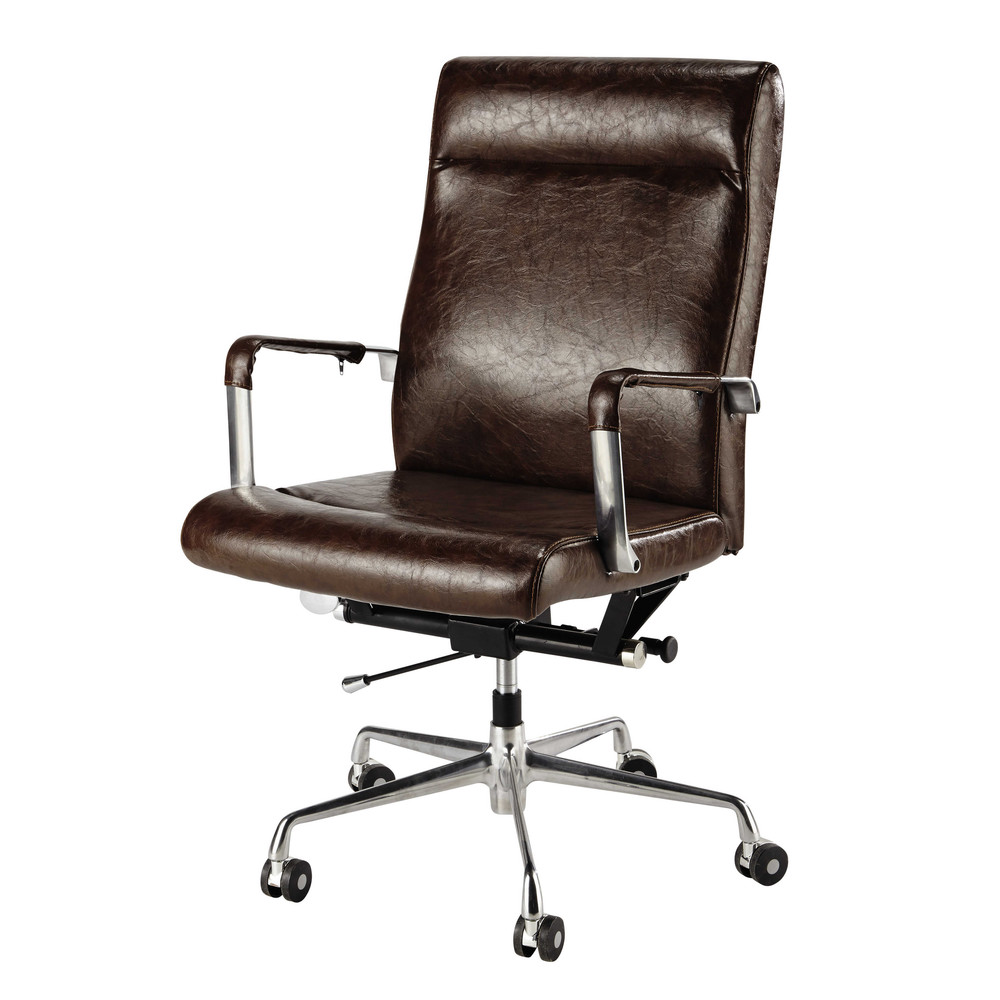 fauteuil de bureau roulettes marron vintage teacher maisons du monde fauteuil de bureau vintage - Fauteuil De Bureau Vintage fauteuil de bureau roulettes marron vintage teacher maisons du monde fauteuil de bureau vintage - Fauteuil De Bureau Vintage