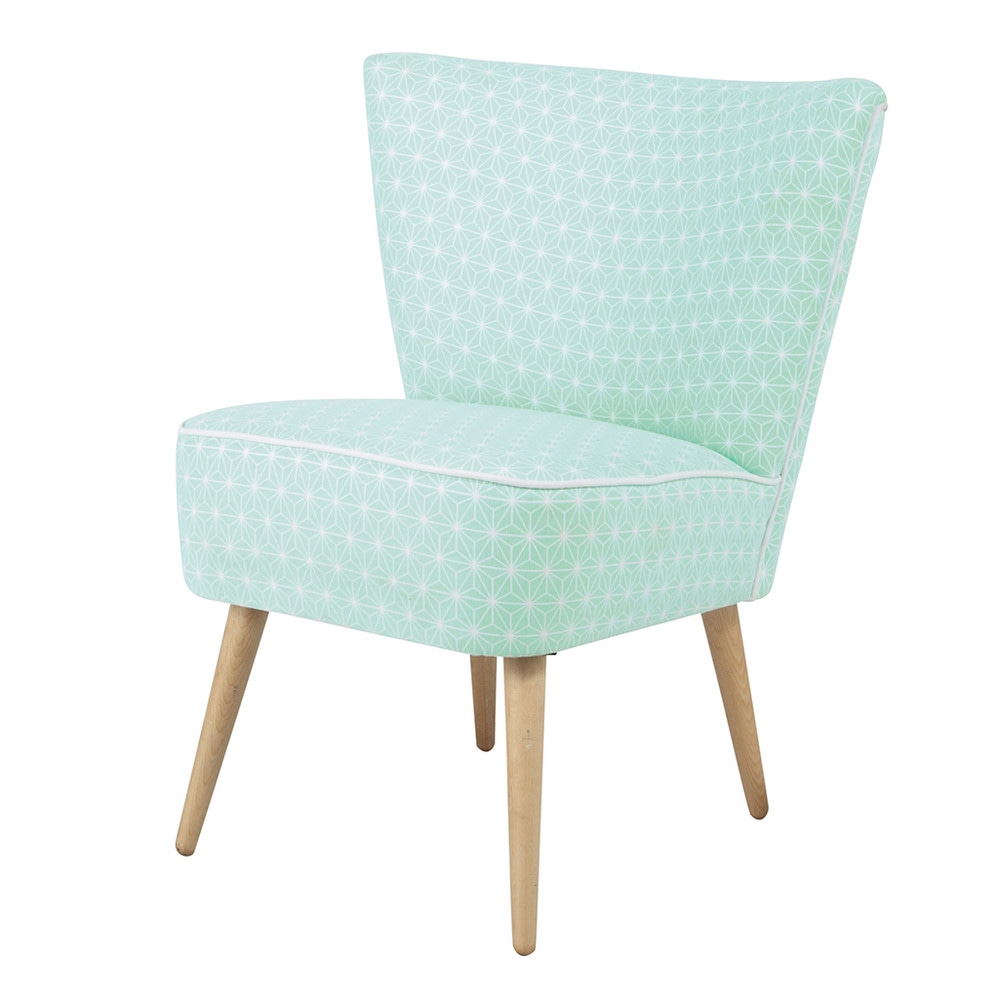 fauteuil vintage a motifs en coton vert d eau scandinave 1000 6 20 146308_6
