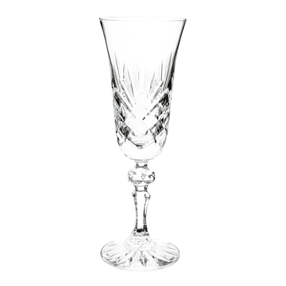 Flûte à champagne en cristal LOSANGE Maisons du Monde