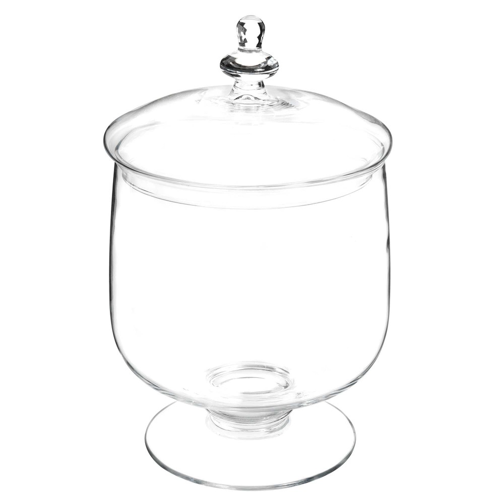 Glass sweet jar on stand H 35 cm Maisons du Monde