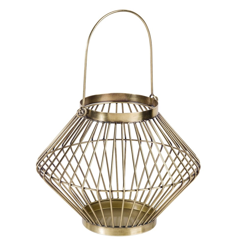 Gold Metal Cage Lantern Maisons du Monde