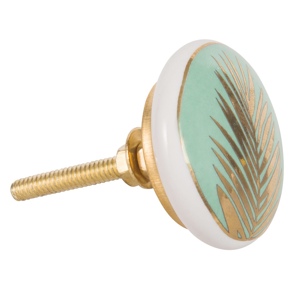 Green and Gold Ceramic Door Knob Maisons du Monde