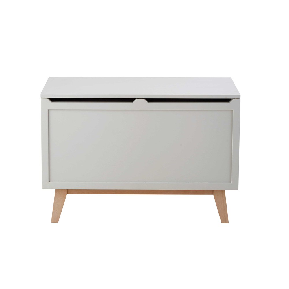 Grey wooden toy box L 80 cm Sweet Maisons du Monde
