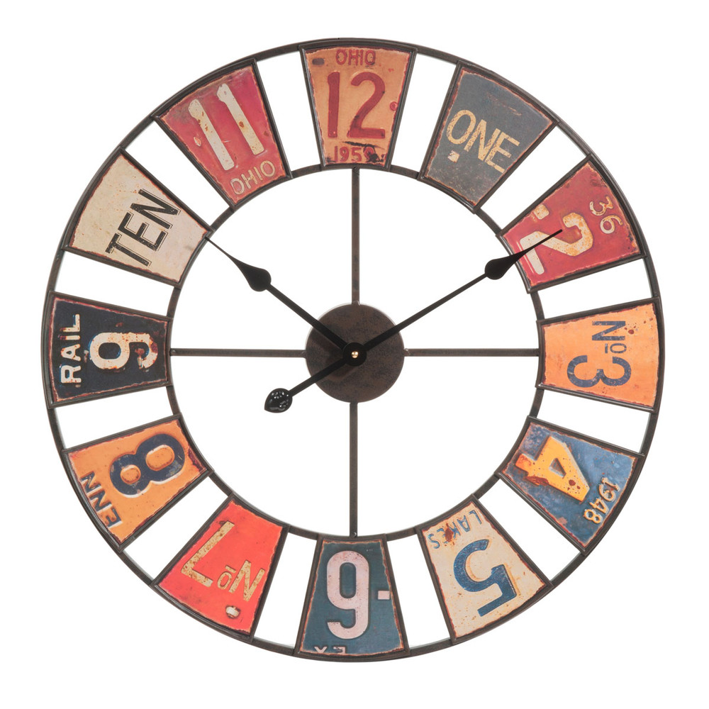 horloge maison du monde horloge en m 233 tal multicolore d 60 cm american maisons du monde horloge maison du monde horloge en m 233 tal multicolore d 60 cm american maisons du monde