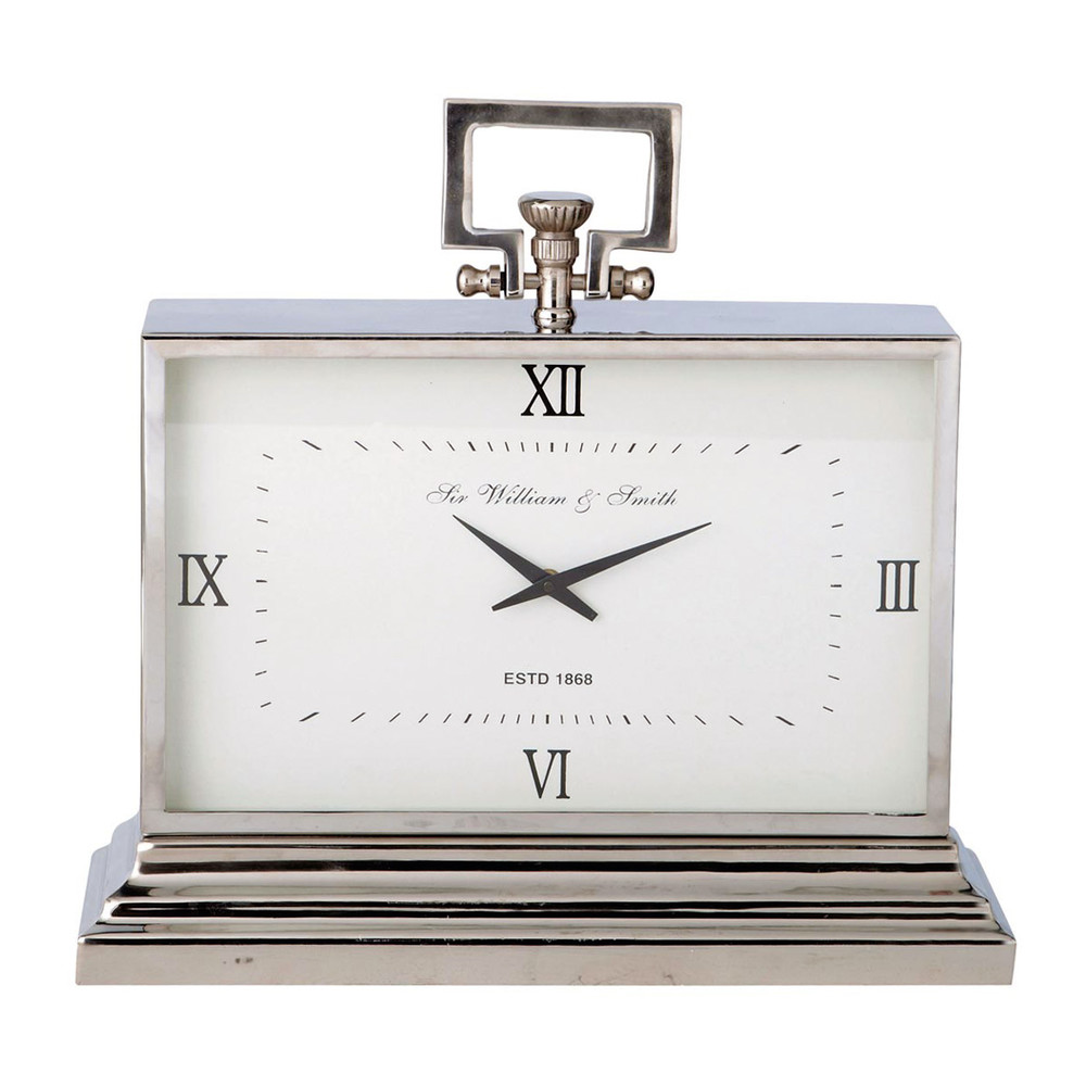 KINGSTON metal freestanding clock in chrome Maisons du Monde