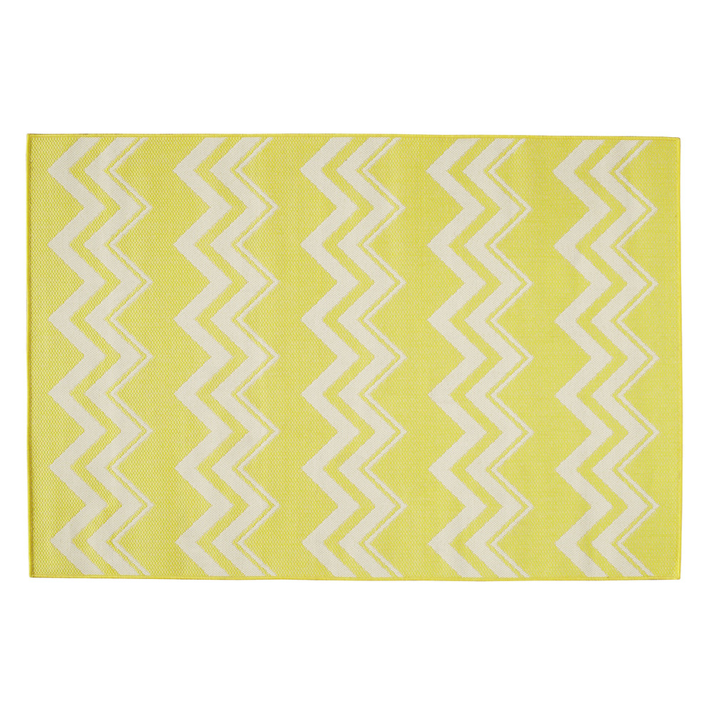 LATAIA polypropylene outdoor rug in yellow 160 x 230cm Maisons du Monde