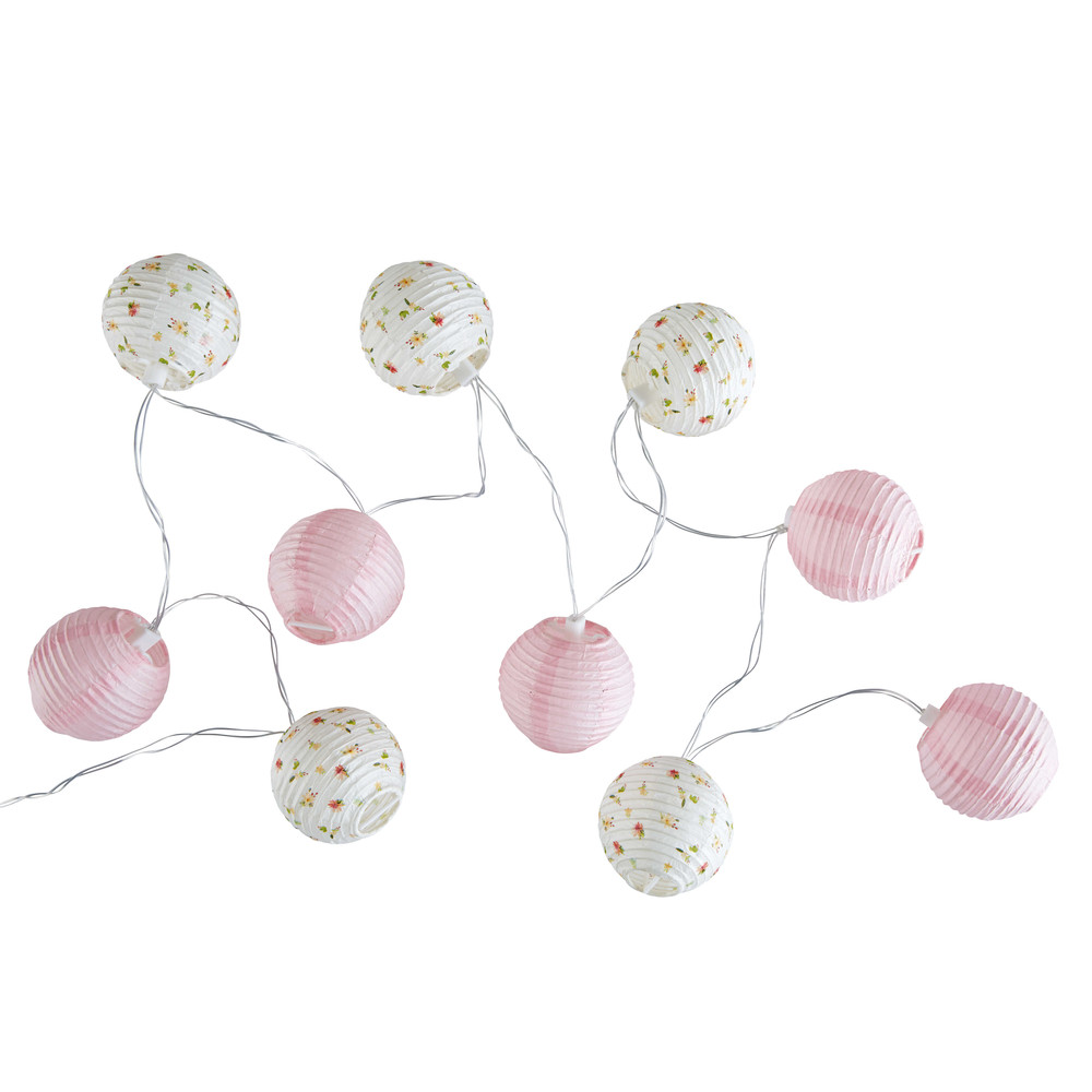 Leuchtgirlande aus Papier 10 LEDs CAPUCINE | Maisons du Monde