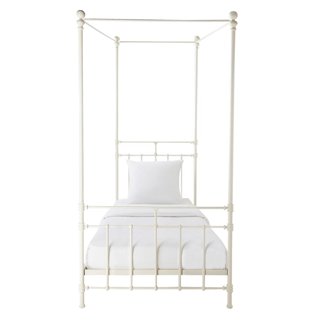 lit 90 x 190 lit 224 baldaquin 90 x 190 cm en m 233 tal blanc syracuse maisons du monde lit 90 x 190 lit 224 baldaquin 90 x 190 cm en m 233 tal blanc syracuse maisons du monde