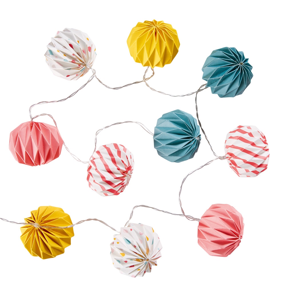 LOUISON paper lantern fairy lights L 135 cm Maisons du Monde