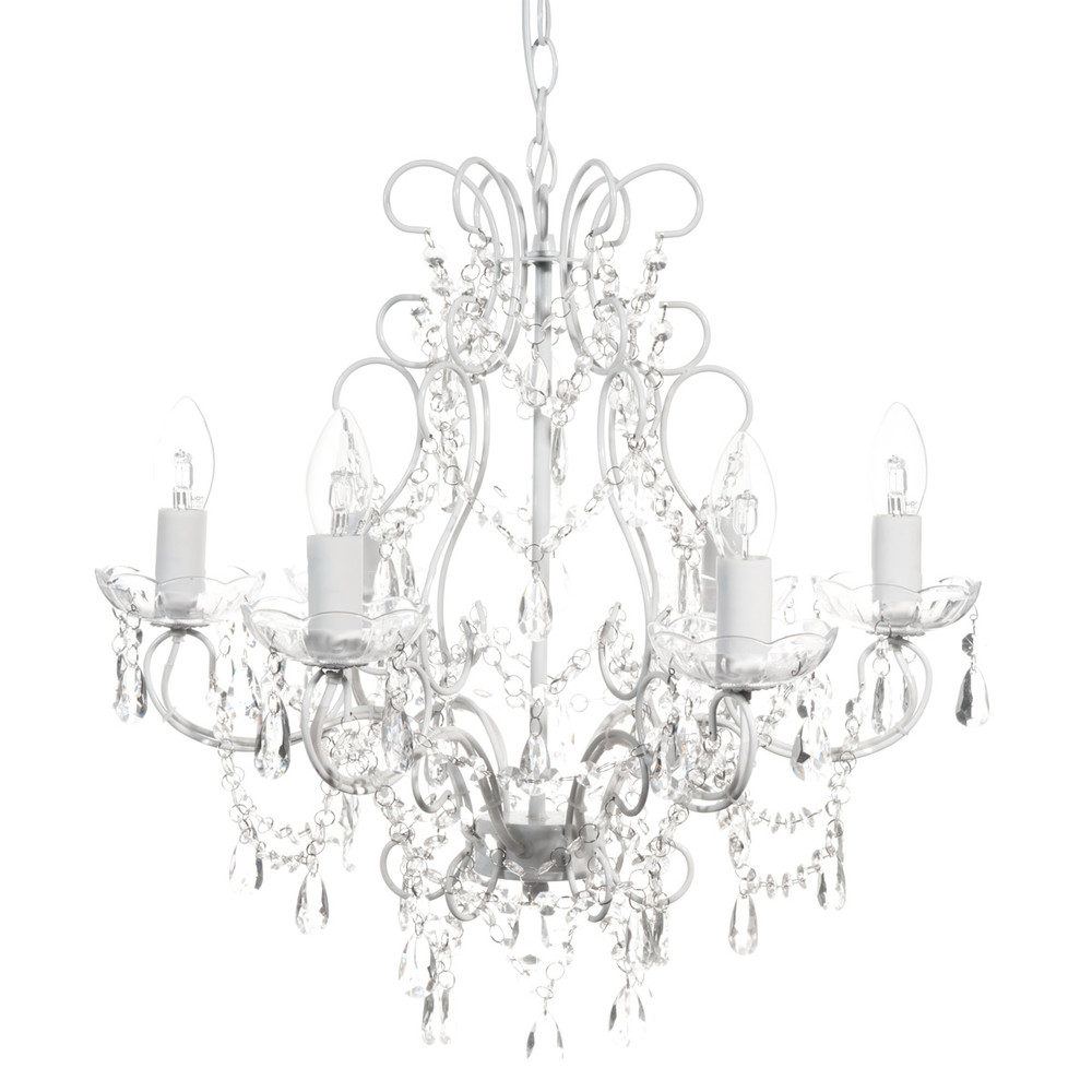 lustre 6 branches en metal blanc d 48 cm majesty 1000 15 11 131170_1