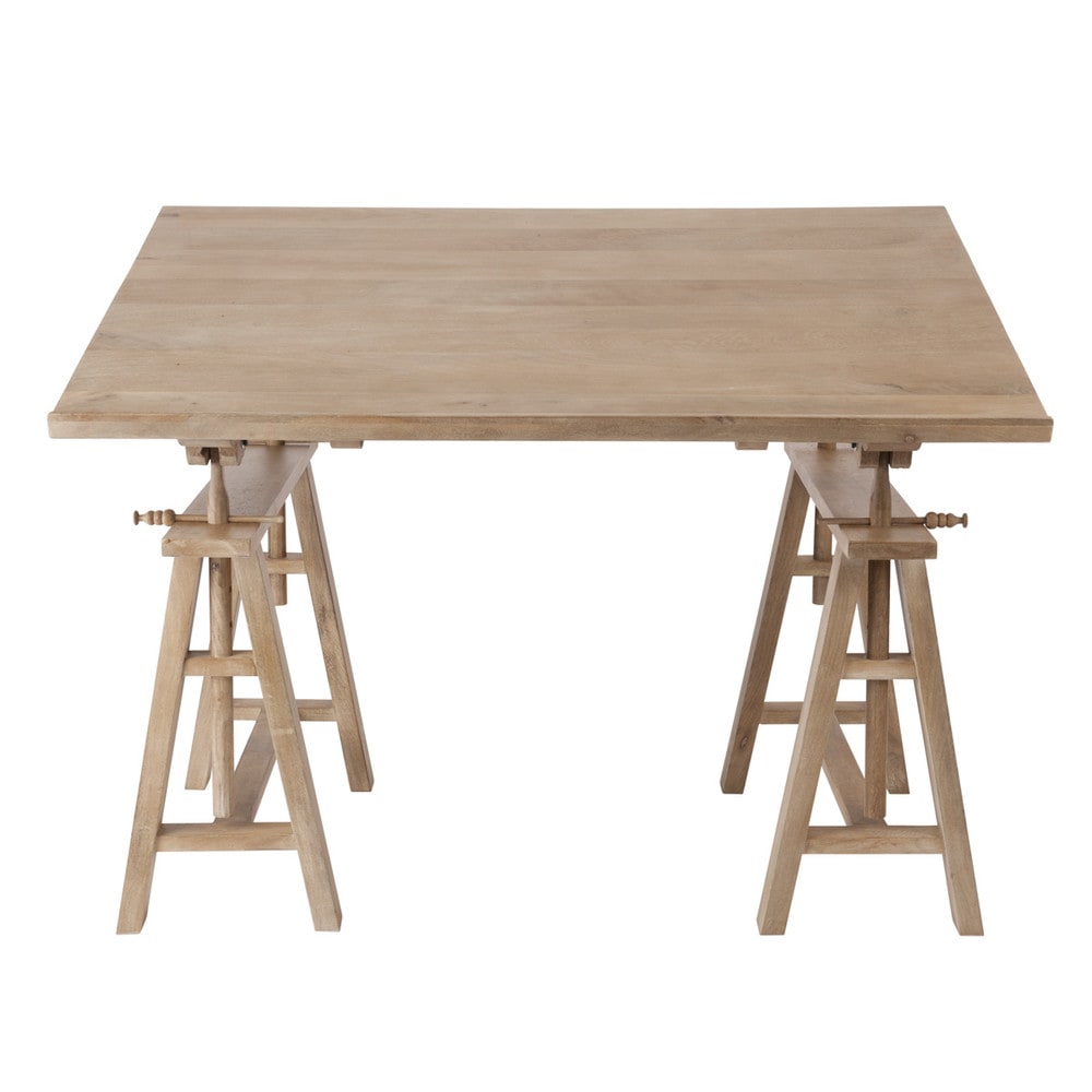 Architect Desk mango wood architect's desk w 130cm key west | maisons du monde Architect Desk mango wood architect's desk w 130cm key west | maisons du monde