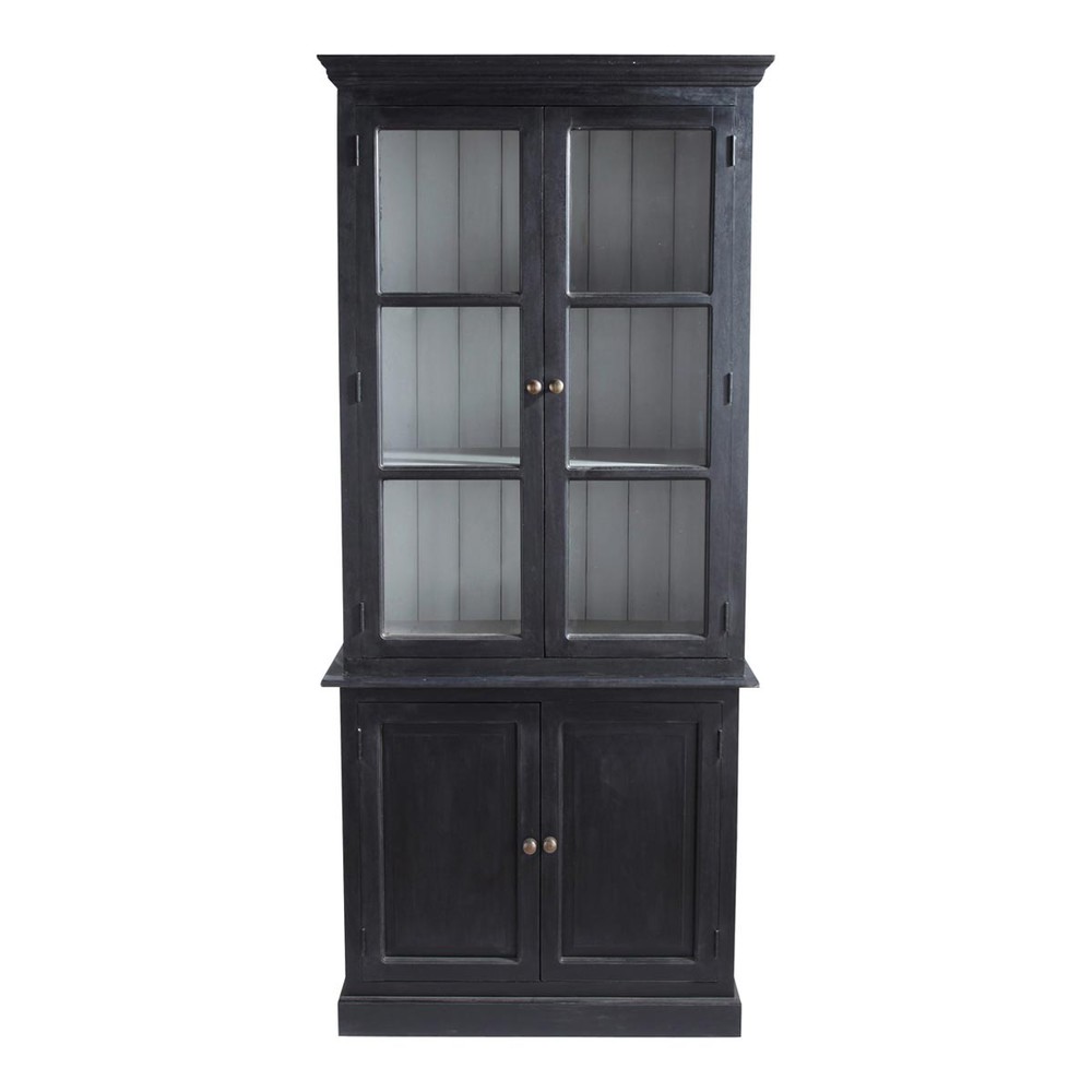 Mango wood china in black W 100cm Clarence Maisons du Monde