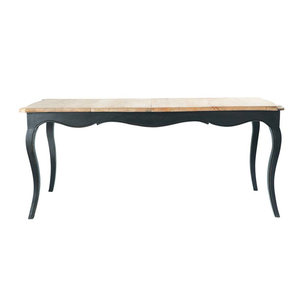 Mesa de comedor extensible de madera de mango An. 180 cm Versailles