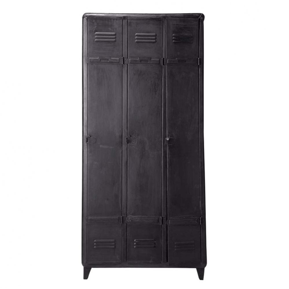 Metal closet in black W 90cm Edison Maisons du Monde