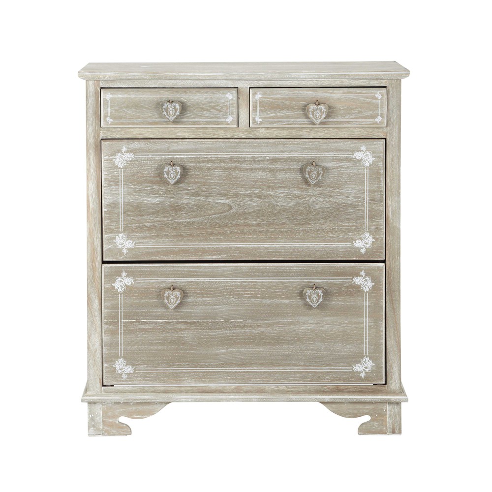 Meuble à chaussures en bois de paulownia L 90 cm Camille Maisons du Monde