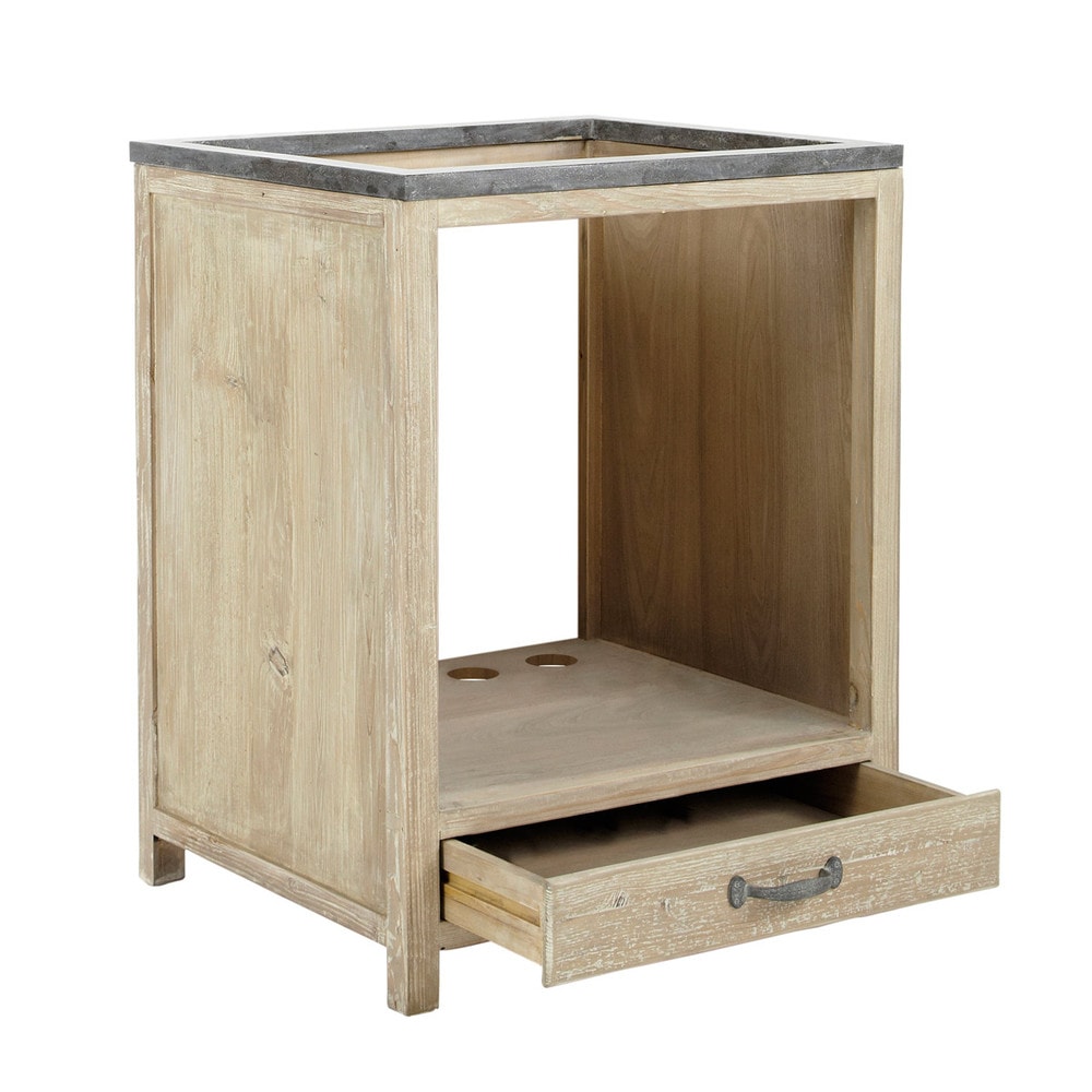 Meuble bas de cuisine pour four en bois recyclé L 64 cm ~ Ponceuse Pour Meuble En Bois Meuble bas de cuisine pour four en bois recyclé L 64 cm ~ Ponceuse Pour Meuble En Bois