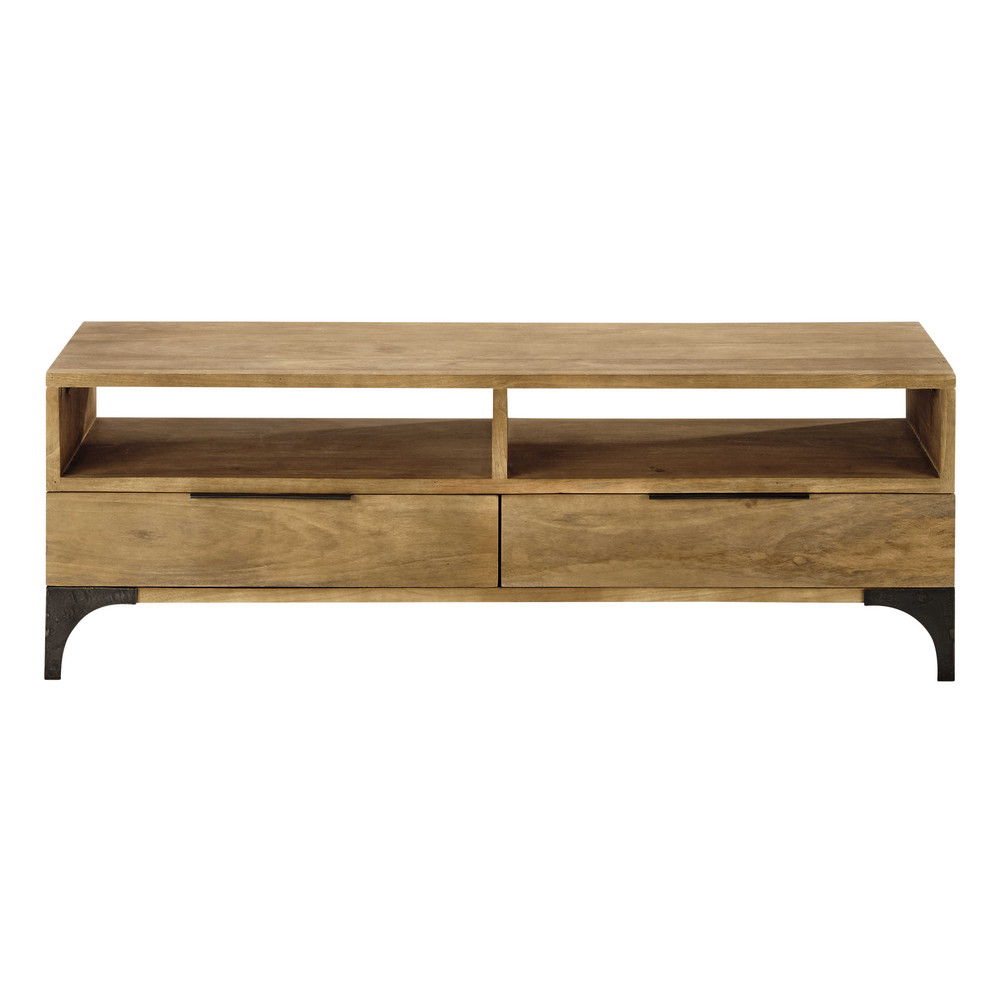 Meuble TV en manguier massif L 145 cm Metropolis Maisons du Monde -> Meuble Tv Hi Fi Style Bord De Mer Meuble TV en manguier massif L 145 cm Metropolis Maisons du Monde -> Meuble Tv Hi Fi Style Bord De Mer
