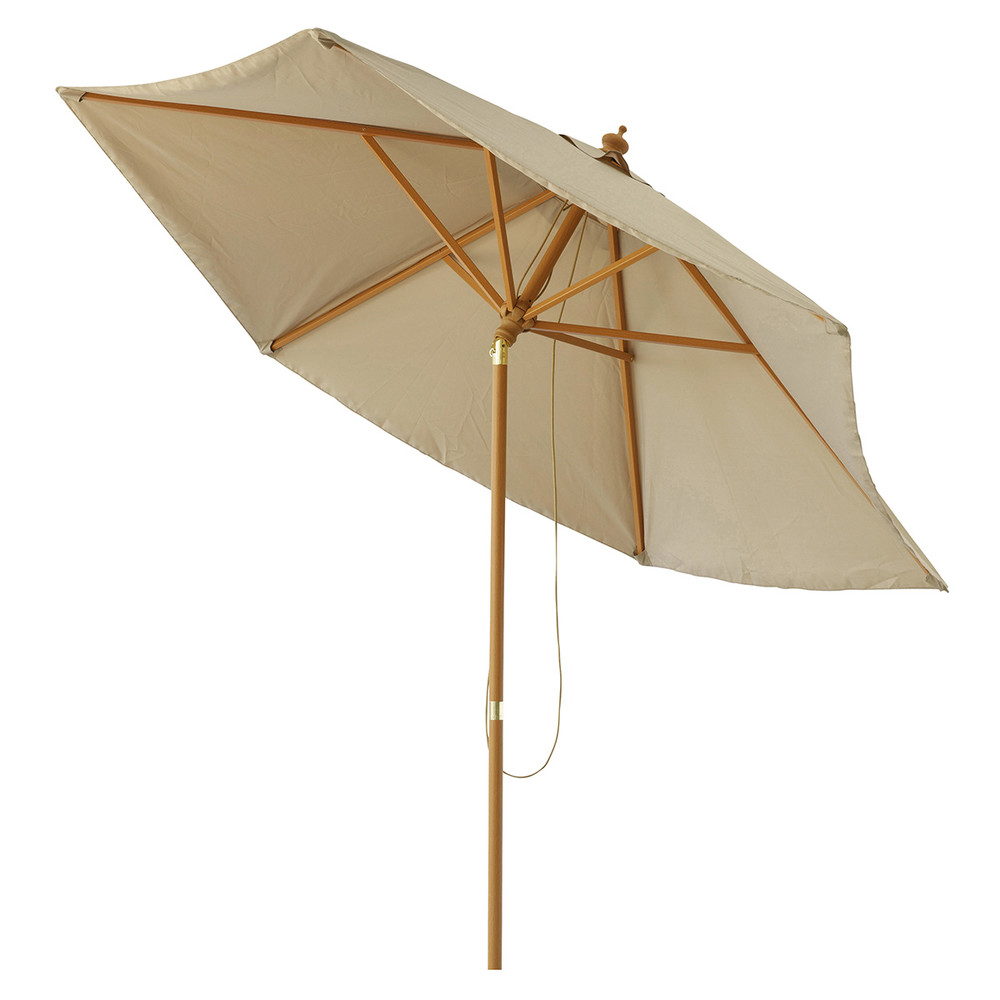 Neigbarer Sonnenschirm aus Stoff und Aluminium, taupe Palma | Maisons