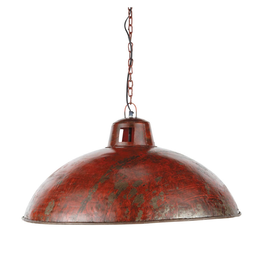 Nevada red industrial pendant lamp Maisons du Monde