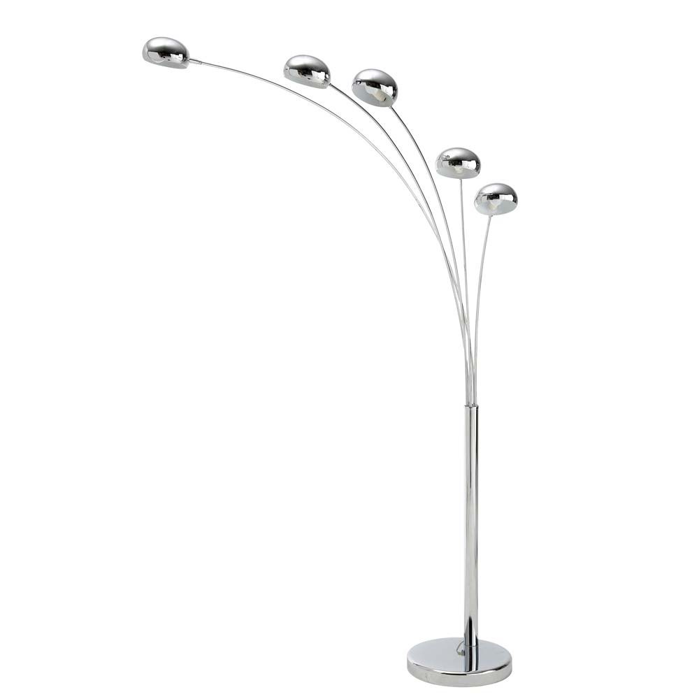 OCTOPUS chrome finish metal floor lamp H 198cm Maisons du Monde