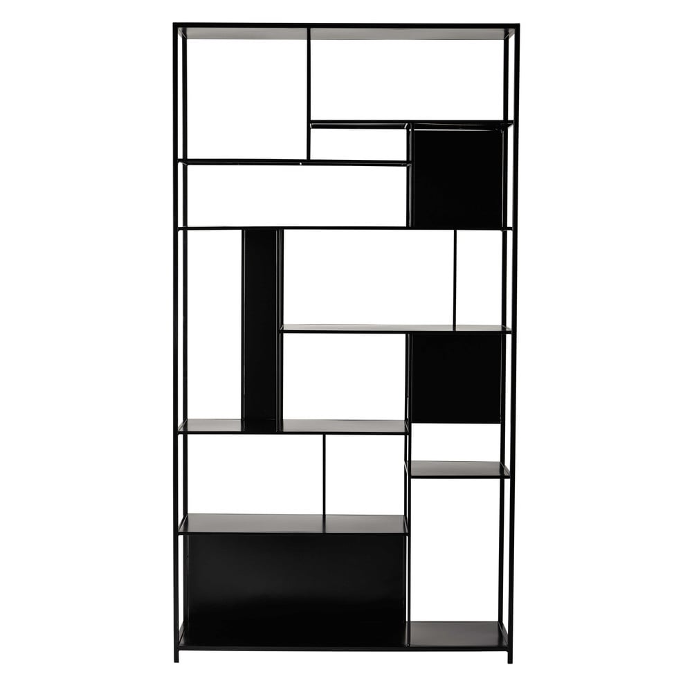 Open kast met vakken, zwart metaal, breedte 107 cm Simply Maisons du M Open kast met vakken, zwart metaal, breedte 107 cm Simply Maisons du M
