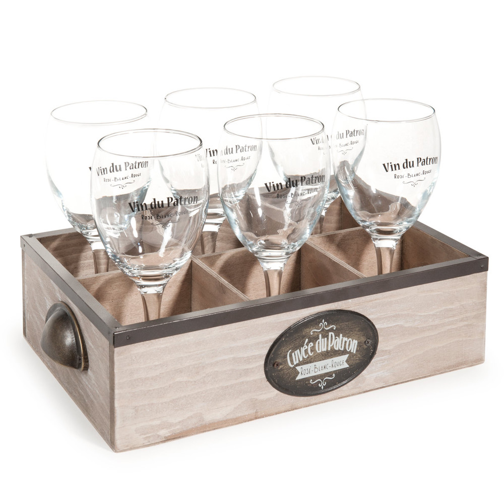 verre maison du monde panier 6 verres en verre cuvee du patron maisons du monde verre maison du monde panier 6 verres en verre cuvee du patron maisons du monde