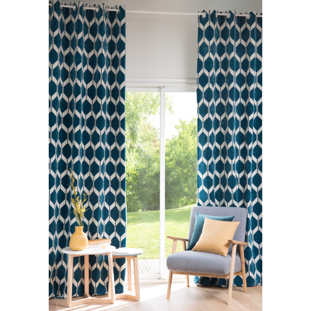 Ordinary Deco Salon Bord De Mer #5: Rideau-motifs-bleu-canard-140x300cm-aston-1000-8-14-167458_1.jpg Ordinary Deco Salon Bord De Mer #5: Rideau-motifs-bleu-canard-140x300cm-aston-1000-8-14-167458_1.jpg