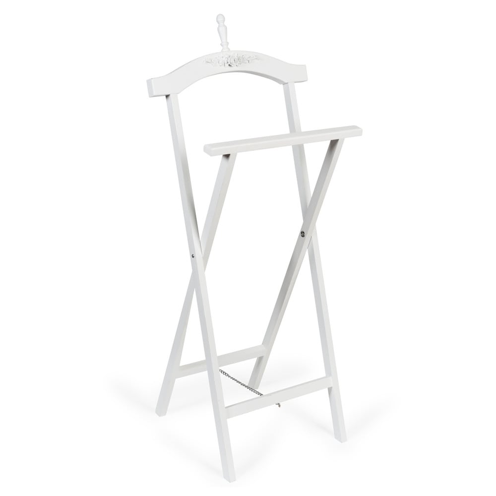 ROSA wooden folding valet stand in white Maisons du Monde