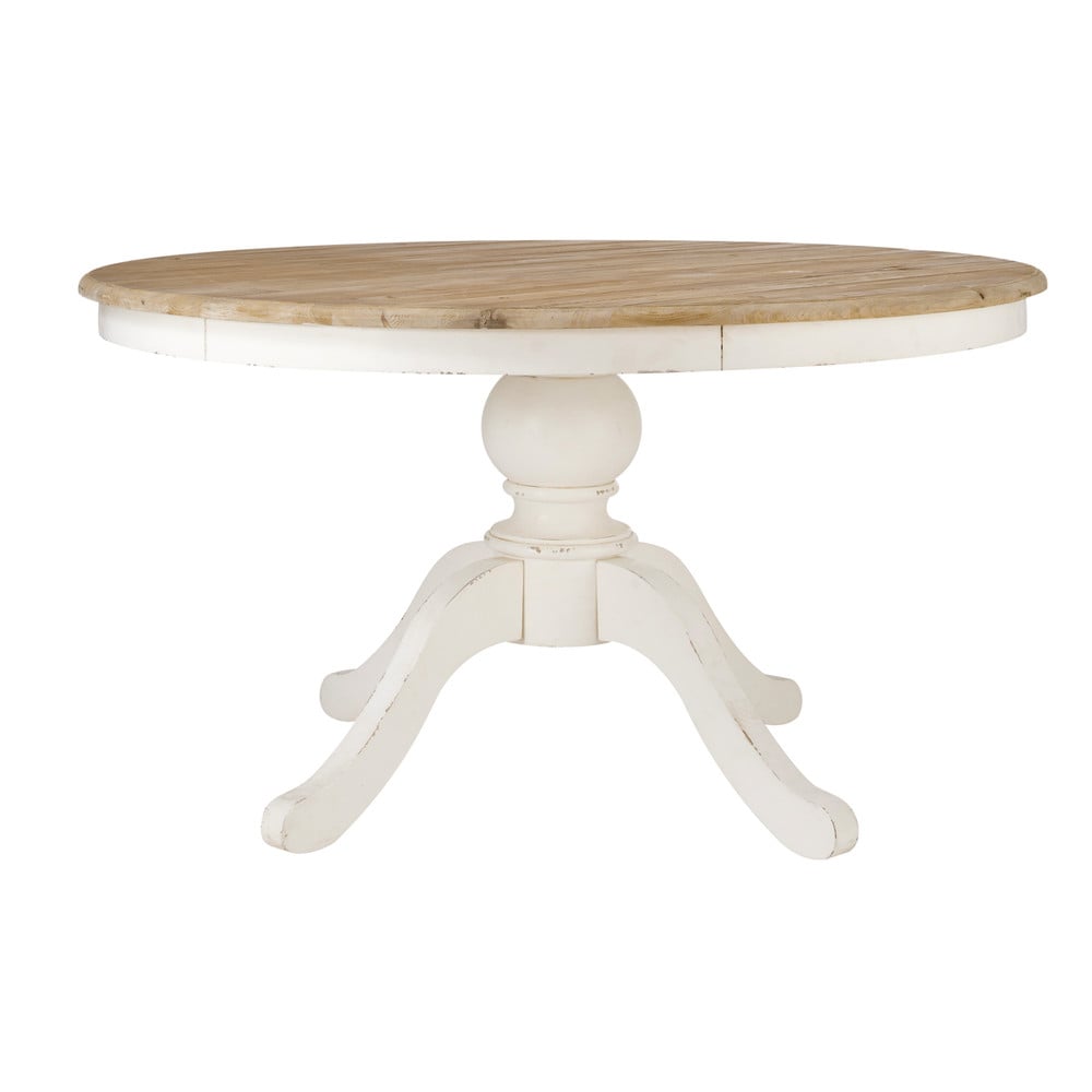 Round birch dining table D 140cm Provence Maisons du Monde