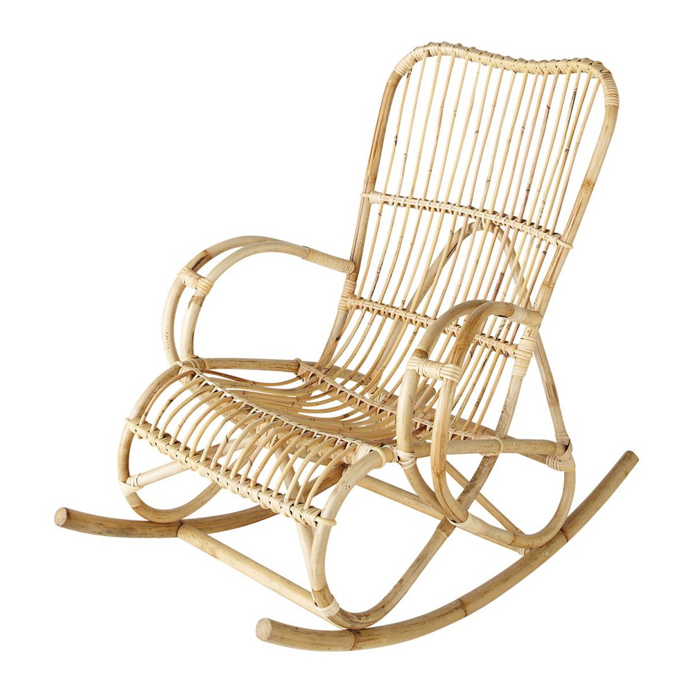 Schaukelstuhl aus Rattan iane Louisiane Maisons du Monde
