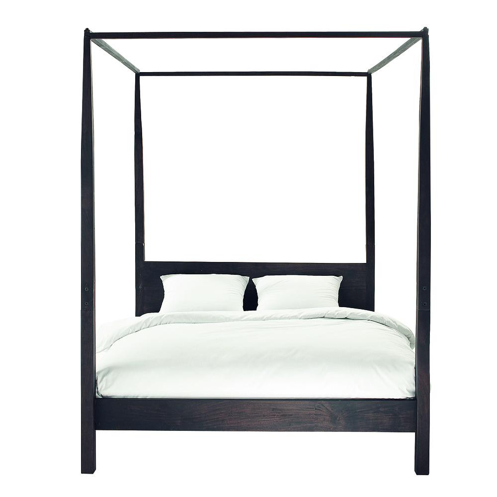 Solid Acacia Wood 160 x 200 King Size FourPoster Bed Goa Maisons du