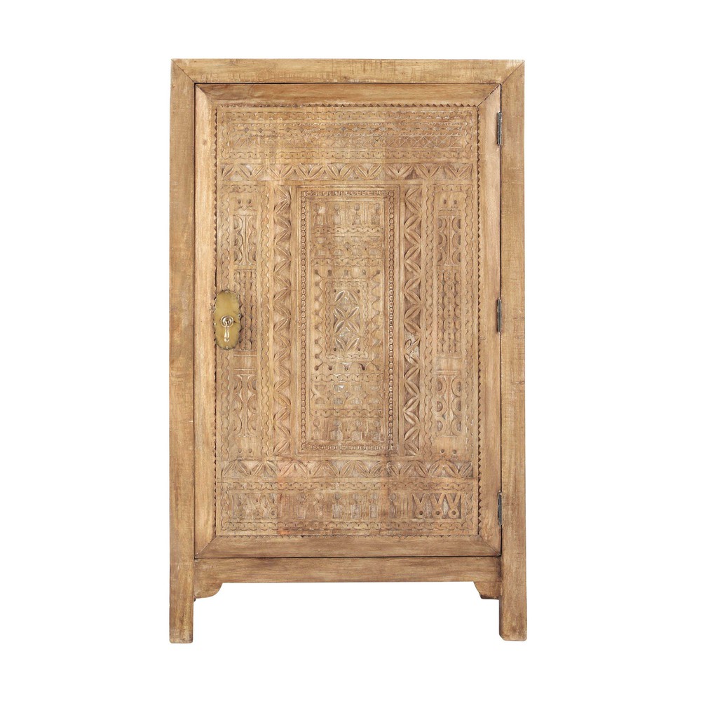 Solid mango wood wardrobe W 74cm Benares Maisons du Monde