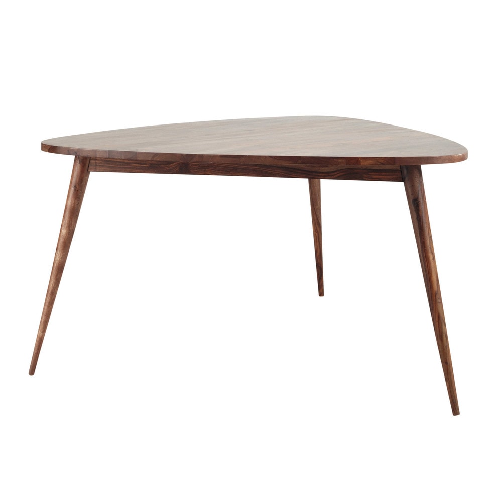 Solid sheesham wood vintage dining table W 136cm Andersen Maisons du