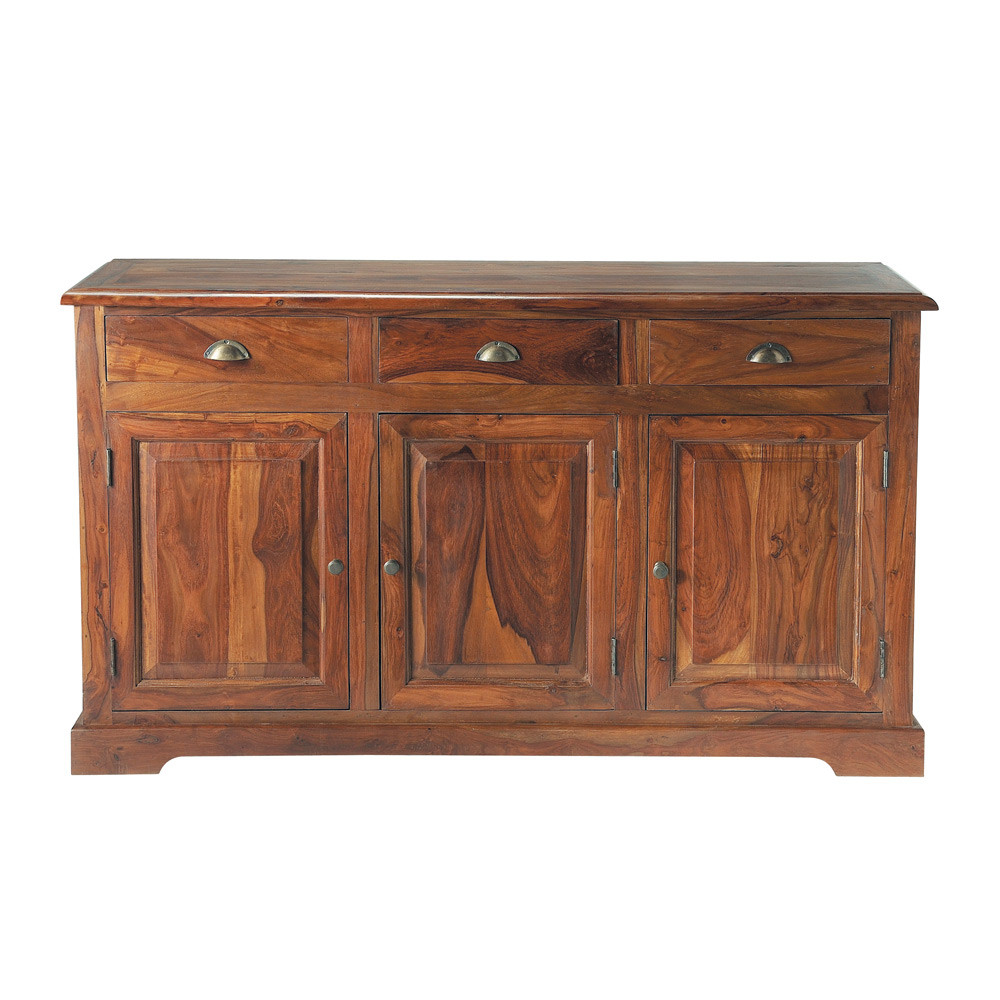 Stained solid sheesham wood sideboard W 150cm Lubéron Maisons du Monde