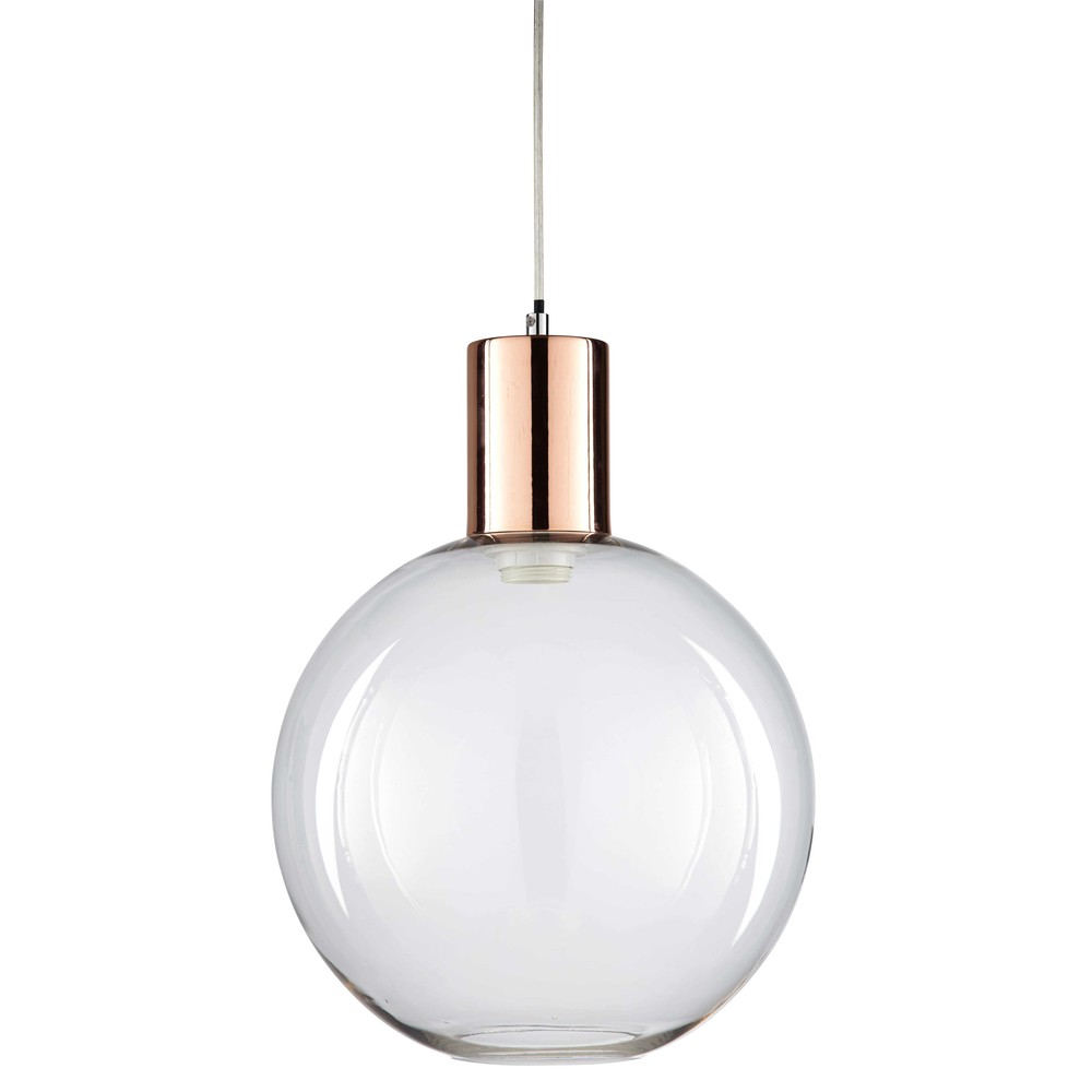 suspension metal cuivre suspension en m 233 tal cuivr 233 et verre d 30cm rosaline suspension metal cuivre suspension en m 233 tal cuivr 233 et verre d 30cm rosaline