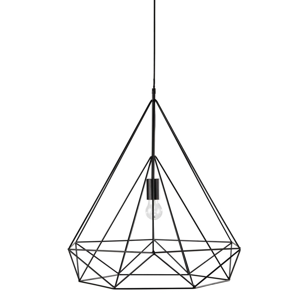 suspension metal noir suspension en m 233 tal noir d 60 cm iron maisons du monde suspension metal noir suspension en m 233 tal noir d 60 cm iron maisons du monde