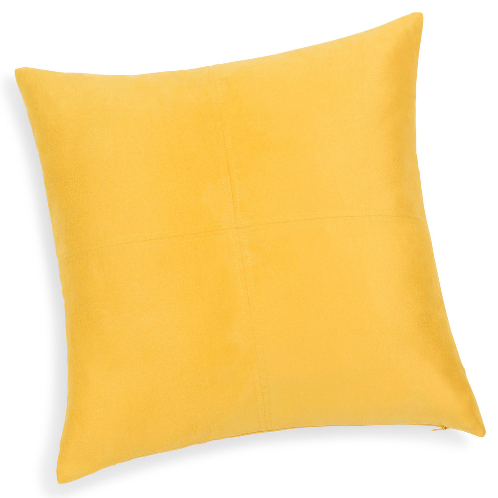 SWEDINE lemon yellow cushion 40 x 40 cm Maisons du Monde