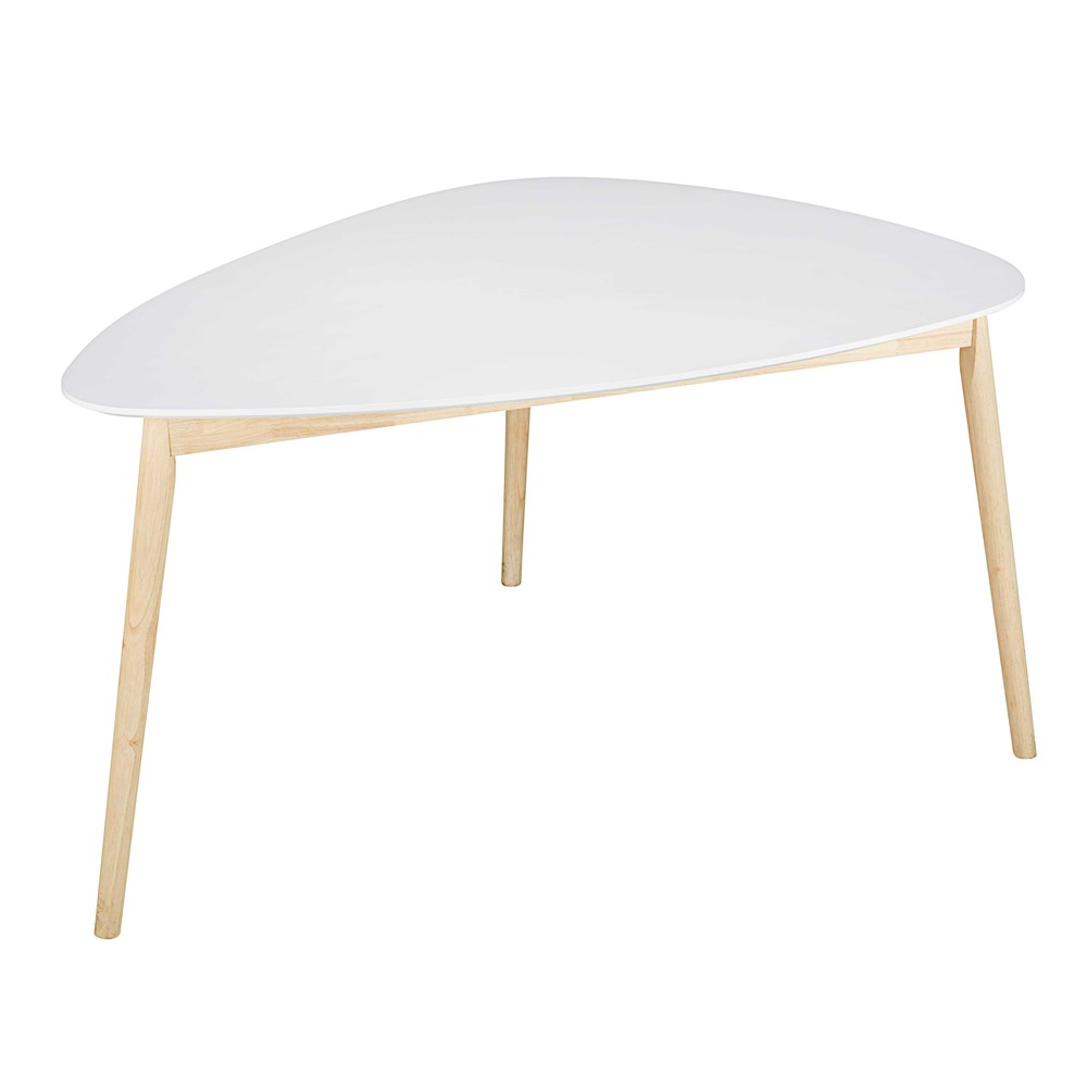 Table à manger scandinave blanche 4/5 personnes L150 Spring | Maisons