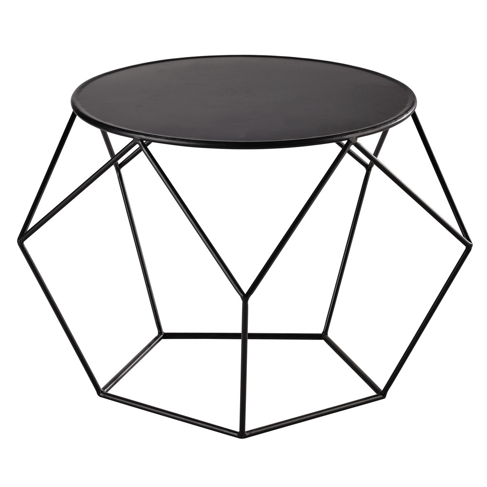 Table basse ronde en métal noire Prism Maisons du Mon -> Couchtisch Rund Tablett Table basse ronde en métal noire Prism Maisons du Mon -> Couchtisch Rund Tablett