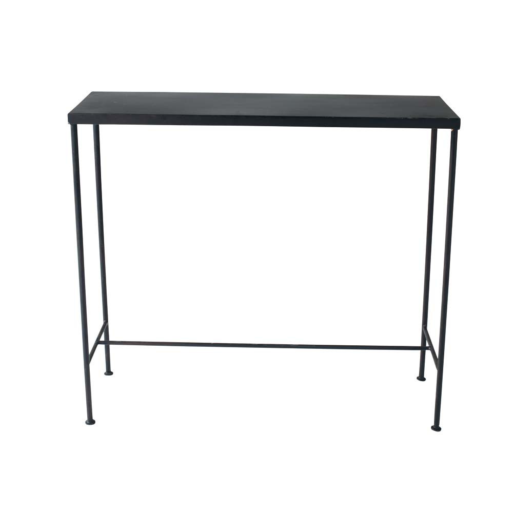 Table console indus en métal noire L 90 cm Edison Maisons du Monde