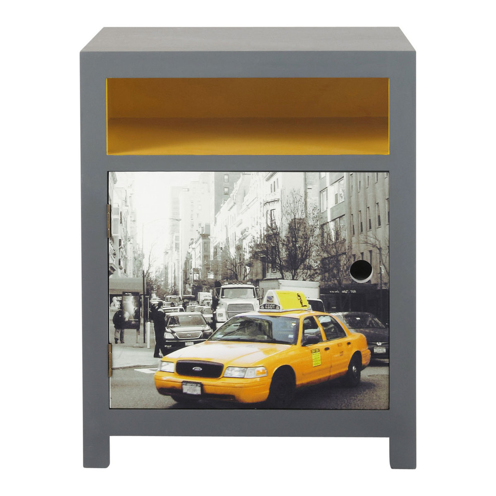 Table De Nuit Jaune table de chevet gris et jaune l 44 cm cab maisons du monde Table De Nuit Jaune table de chevet gris et jaune l 44 cm cab maisons du monde