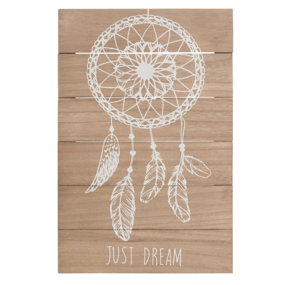 Tableau attrape-rêves en bois 23 x 34 cm JUST DREAM | Maisons du Monde