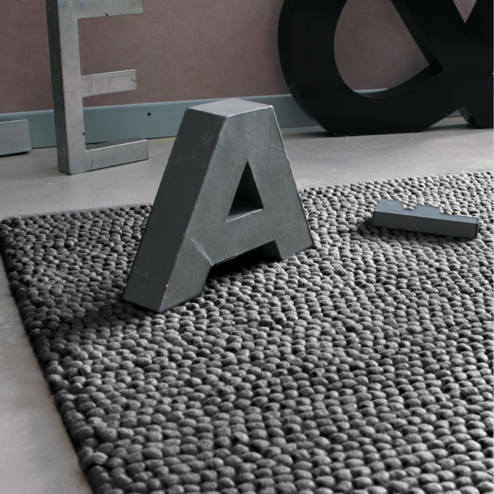Tapis en laine gris 160 x 230 cm INDUSTRY | Maisons du Monde