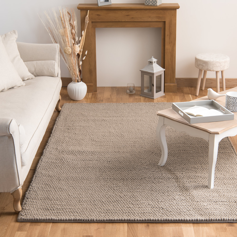 Tappeto beige in lana 160 x 230 cm INDUSTRY Maisons du Monde