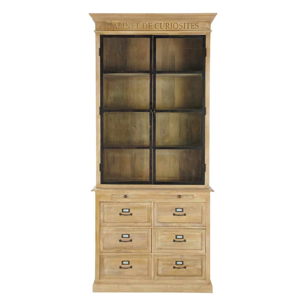 vaisselier en manguier l 102 cm naturaliste 1000 3 13 130393_1