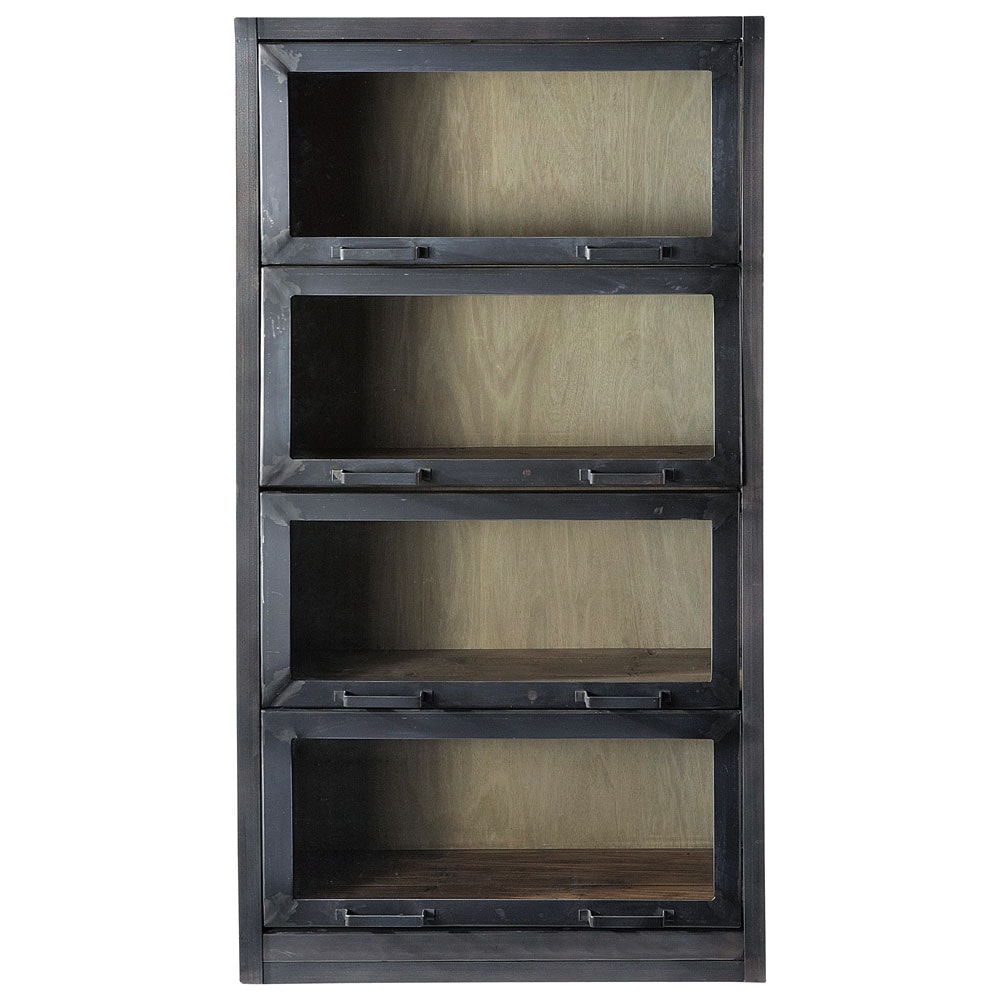 Vitrine en bois recyclé noire L 90 cm Edgar Maisons du Monde -> Vitrine En Bois Vitrine en bois recyclé noire L 90 cm Edgar Maisons du Monde -> Vitrine En Bois