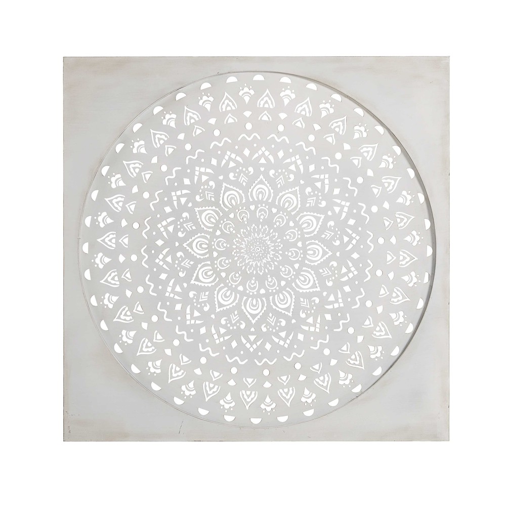 White metal wall art 110 x 110 cm SOHAR Maisons du Monde
