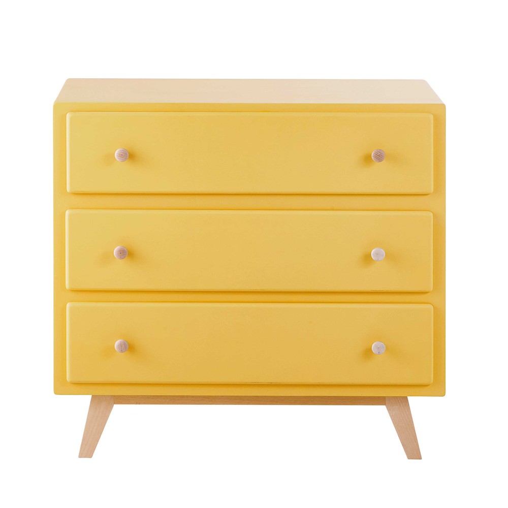Yellow 3Drawer Chest Sweet Maisons du Monde