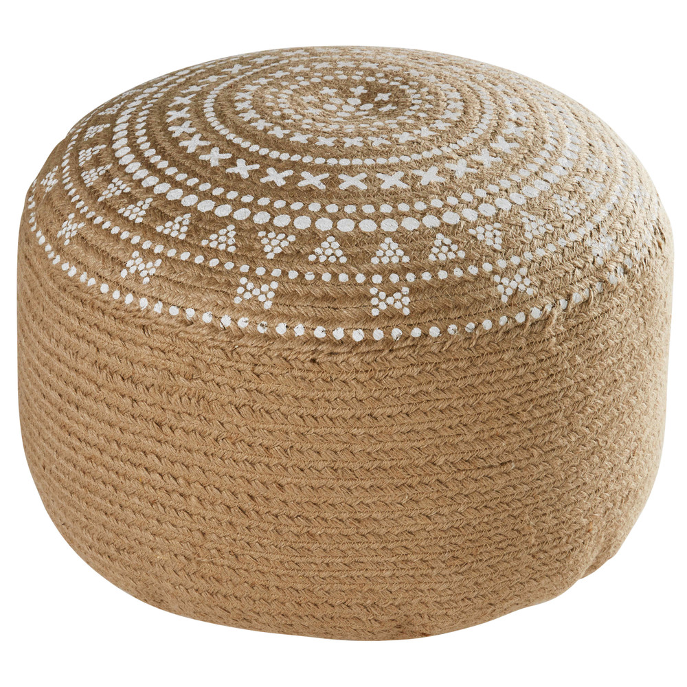 YOKO jute pouffe 50 x 30 cm Maisons du Monde