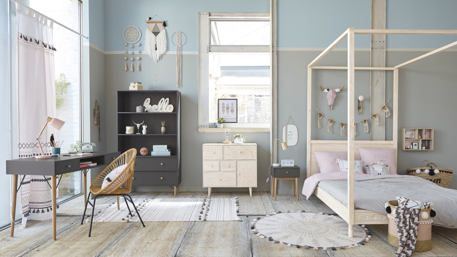 Mobilier, décoration et textile chambre ado Maisons du Monde